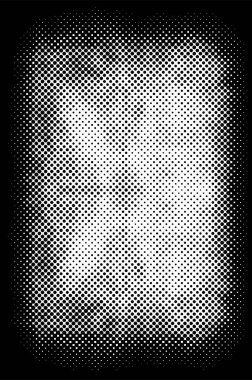 Soyut grunge ızgarası polka nokta yarım ton arkaplan deseni. Benekli vektör illüstrasyonu. Nokta deseni