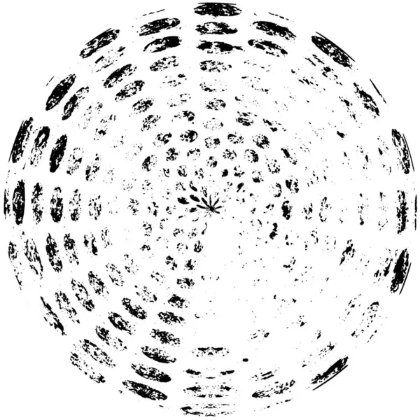 Abstrakt Grunge Cirkel Stämpel Mall Isolerad Vit Bakgrund Vektor Illustration — Stock vektor