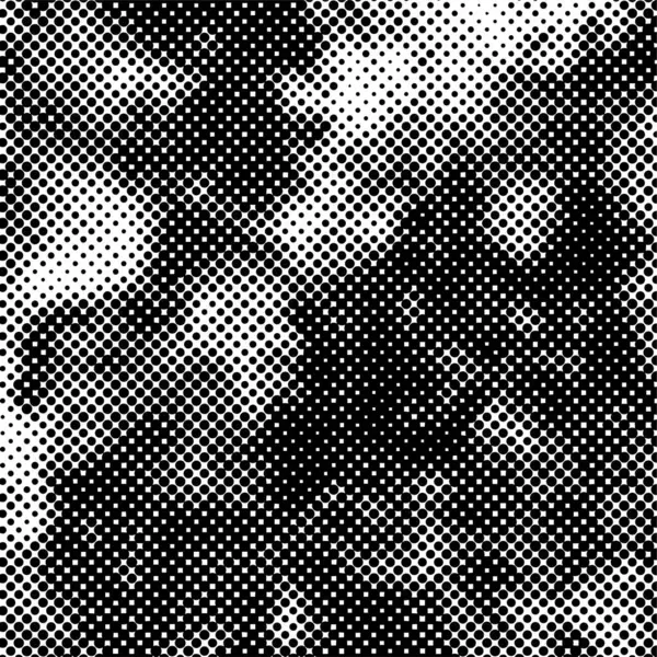Напівтонний Мозаїчний Візерунок Абстрактний Монохромний Фон Векторна Ілюстрація — стоковий вектор