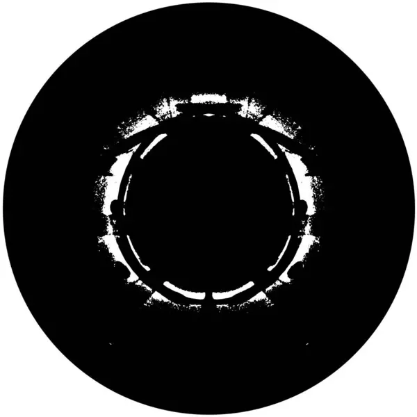 Abstrakt Grunge Cirkel Stämpel Vit Bakgrund Vektor Illustration — Stock vektor