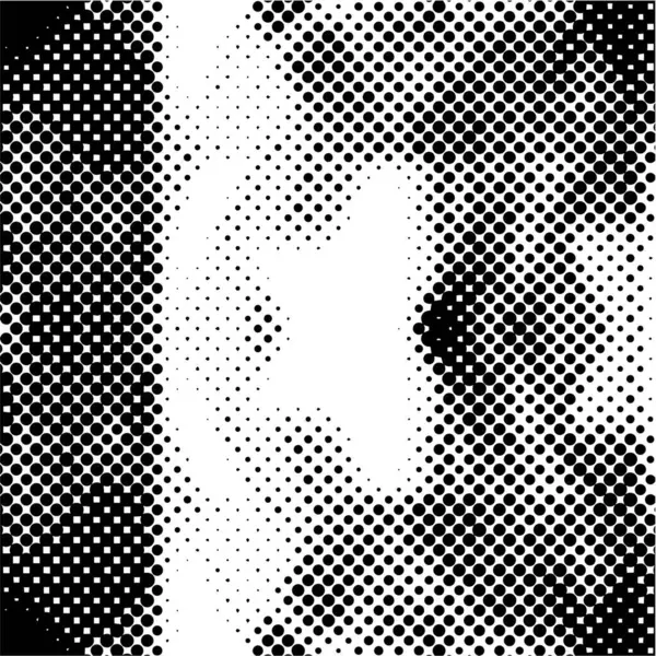 Abstract Monochrome Grunge Textuur Achtergrond Met Stippen Vector Illustratie — Stockvector