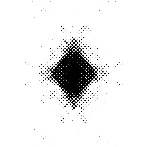 Abstrakter Monochromer Grunge Hintergrund Mit Punkten Vektorillustration — Stockvektor