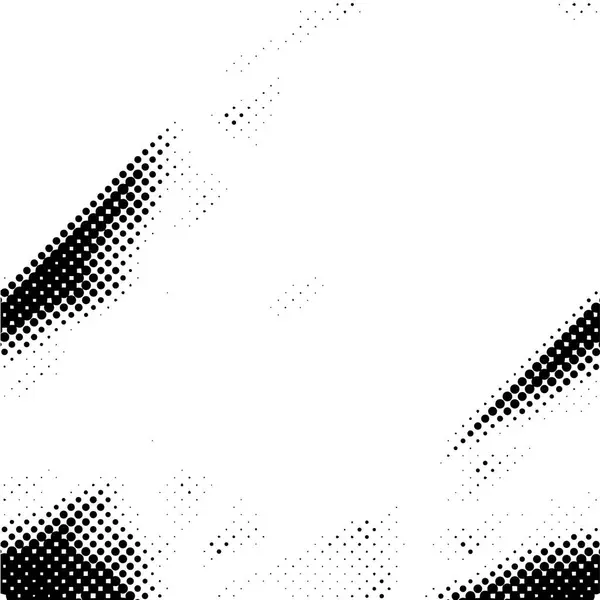 Шлях Лиха Напівтонні Плями Грандж Текстури Чорно Біла Ілюстрація — стоковий вектор