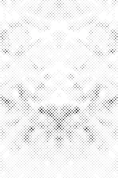 Abstracte Zwart Wit Grunge Achtergrond Met Stippen Vector Illustratie — Stockvector