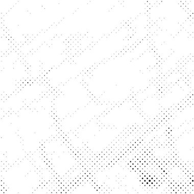 Grunge yarım ton vektör arkaplan. Yarı ton vektör dokusunu belirler. Gradyan yarım ton, pop sanatında arka planda yer alır. Siyah ve beyaz desenli. Mürekkep Yazdırma Sıkıntısı Arkaplanı 