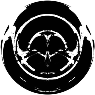 Kaleydoskopik desenli tek renkli süslemeli arkaplan