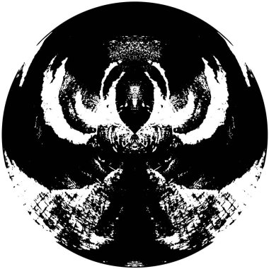 Kaleydoskopik desenli tek renkli süslemeli arkaplan