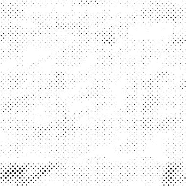 Grunge yarım ton vektör arkaplan. Yarı ton vektör dokusunu belirler. Gradyan yarım ton, pop sanatında arka planda yer alır. Siyah ve beyaz desenli. Mürekkep Yazdırma Sıkıntısı Arkaplanı 