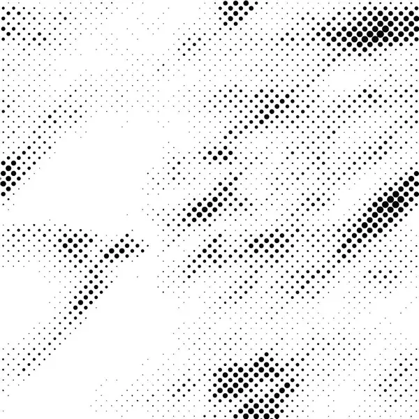 Noodsituatie Achtergrond Halftone Dots Grunge Texture Zwart Wit Illustratie — Stockvector