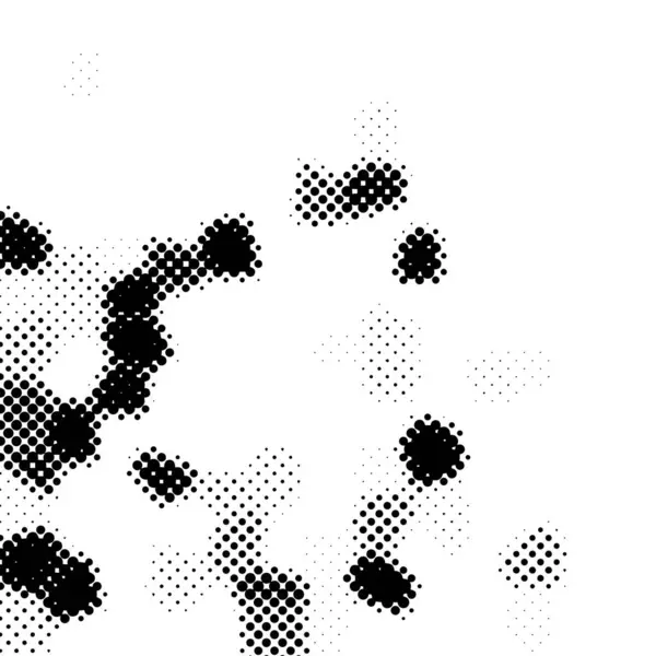 Půltón Přechodu Tečkuje Pozadí Stylu Pop Art Černobílý Vzor Textury — Stockový vektor