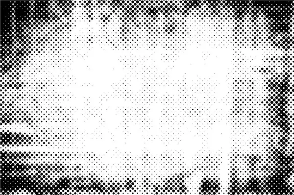 网状波尔卡网点半色调背景图案 黑白分明的插图 — 图库矢量图片