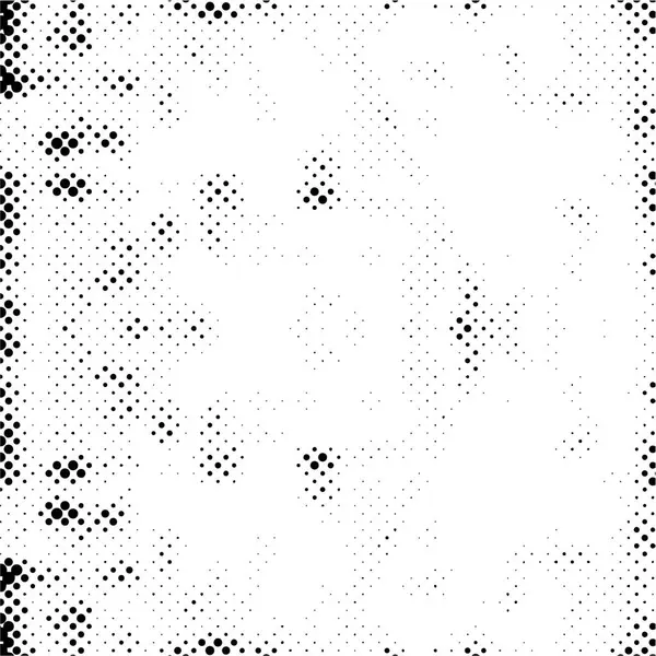 Abstract Monochrome Grunge Texture Background Dots — Stock Vector