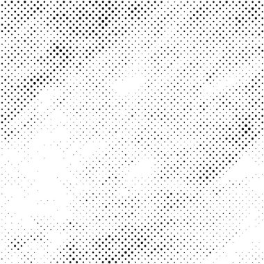 Siyah ve beyaz yarım ton. Soyut Yazdırma Arkaplanı. Noktalar Grunge dokusu. Vektör illüstrasyon tasarımı