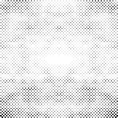 Noktalı siyah beyaz grunge arkaplanı, vektör illüstrasyonu