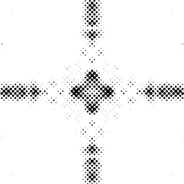 Noktalı siyah beyaz grunge arkaplanı, vektör illüstrasyonu