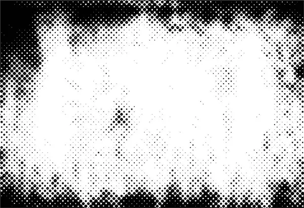 Abstracte Halftone Zwart Wit — Stockvector
