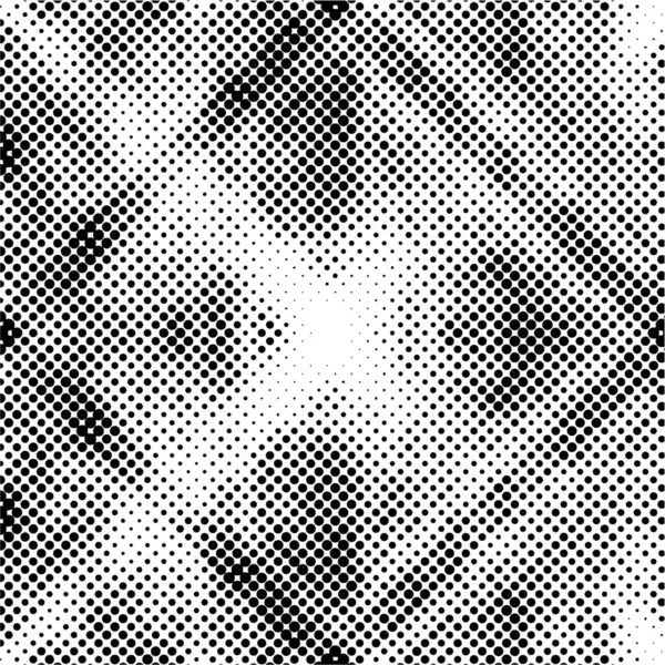 黒と白のグラウンジパターン ドット ベクターイラスト付き抽象的な背景 — ストックベクタ