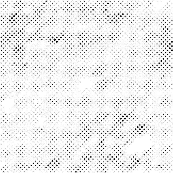 黒と白のハロフトーンパターン 抽象プリント背景 ドットグラウンジテクスチャ ベクトルイラストデザイン — ストックベクタ