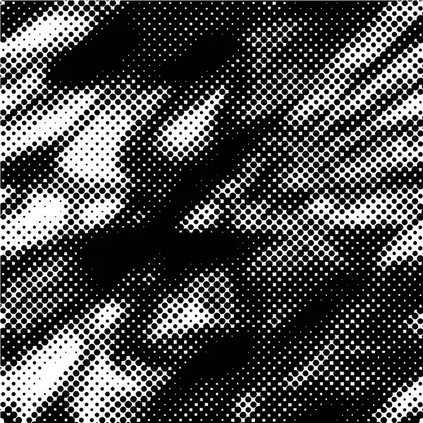 Чорно Білий Півтоновий Візерунок Абстрактний Фон Друку Точки Грандж Текстури — стоковий вектор