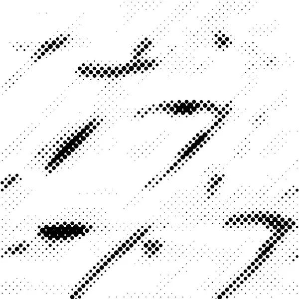 Чорно Білий Півтоновий Візерунок Абстрактний Фон Друку Точки Грандж Текстури — стоковий вектор