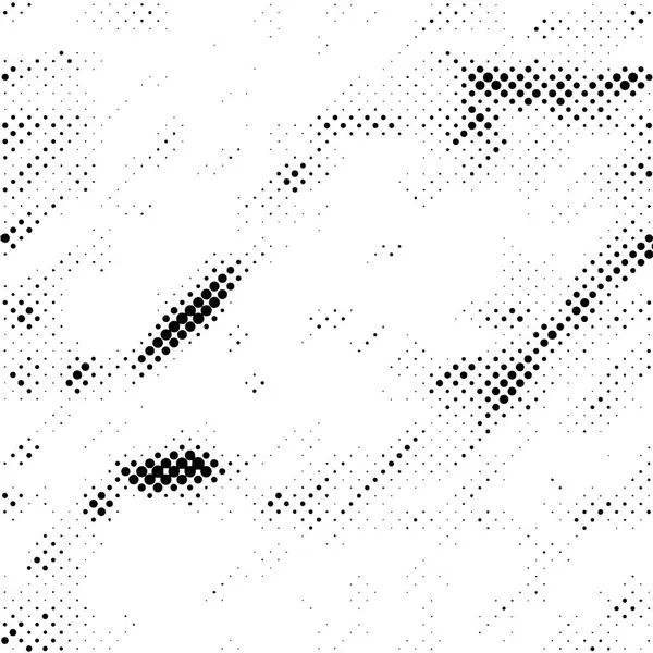 Black White Halftone Pattern Abstract Print Background Dots Grunge Texture — Stock Vector