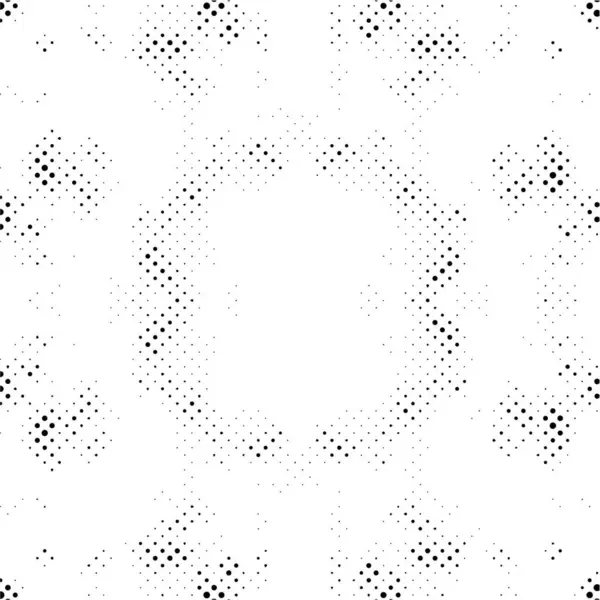 Abstracte Zwart Witte Achtergrond Met Stippen Moderne Grunge Textuur Vector — Stockvector