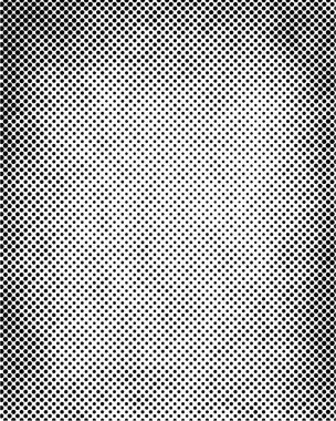 Soyut siyah ve beyaz noktalı arkaplan, tek renkli doku. vektör illüstrasyonu