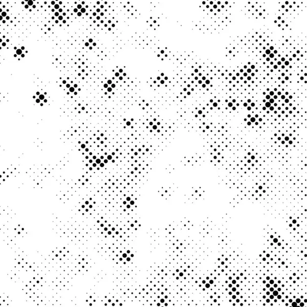 Abstracte Textuur Met Halftone Zwart Wit Grunge Monochroom — Stockvector