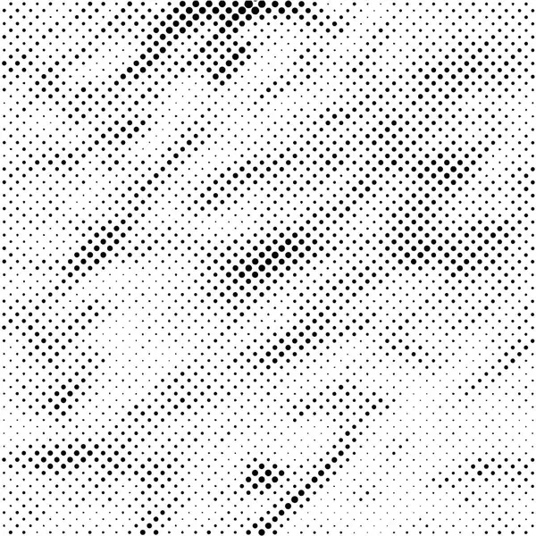 Patrón Medio Tono Blanco Negro Fondo Impresión Abstracto Textura Grunge — Archivo Imágenes Vectoriales