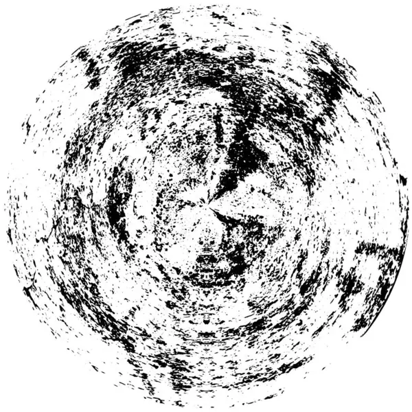 Monochromer Ornamentaler Hintergrund Mit Kaleidoskopischem Muster — Stockvektor