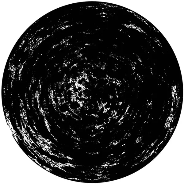 Astratto Nero Grunge Cerchio Timbro Sfondo Bianco Illustrazione Vettoriale — Vettoriale Stock