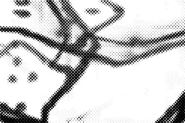 Soyut yarım ton noktalı arkaplan. Tek renkli mozaik grunge deseni