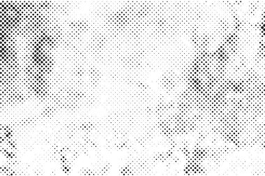 Soyut yarım ton noktalı arkaplan. Tek renkli mozaik grunge deseni