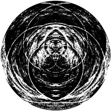 Mürekkep lekeli yuvarlak desen. grunge dokusu