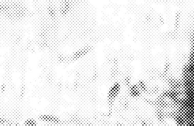 Noktalı ve daireli tek renkli grunge deseni. Siyah ve beyaz soyut arkaplan