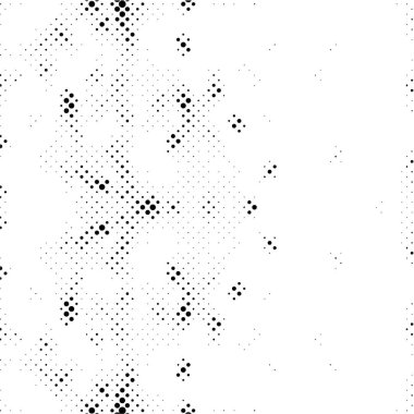 Soyut siyah beyaz arka plan. Nokta deseni. Modern grunge dokusu, vektör illüstrasyonu