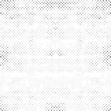 Soyut siyah beyaz arka plan. Nokta deseni. Modern grunge dokusu, vektör illüstrasyonu