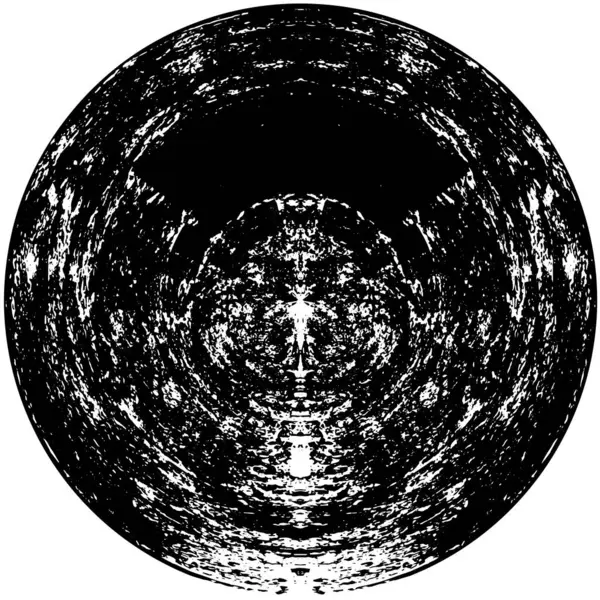 Черный Белый Монохромный Круглый Фон — стоковый вектор