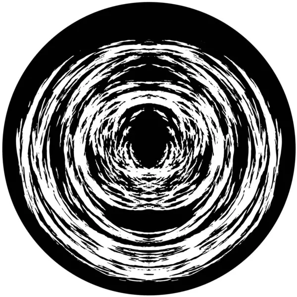 Чорно Білий Монохромний Круглий Фон — стоковий вектор