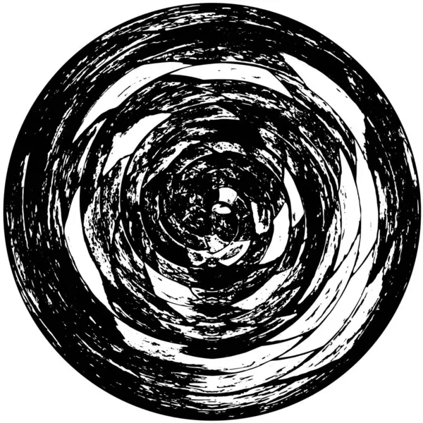 Черный Белый Монохромный Круглый Фон — стоковый вектор