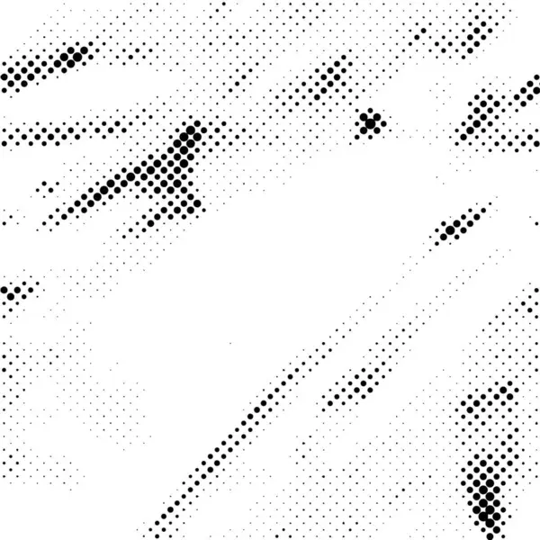 Абстрактний Напівтоновий Плямистий Фон Монохромний Мозаїчний Грандж Візерунок — стоковий вектор