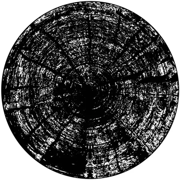 Круглий Візерунок Чорнильними Плямами Гранжева Текстура — стоковий вектор