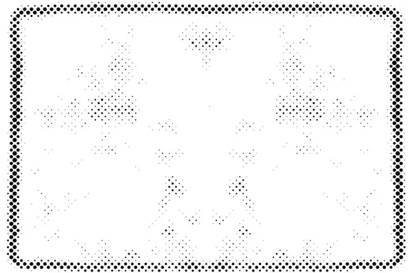 Abstracte Halftoon Gestippelde Achtergrond Monochroom Mozaïek Grunge Patroon — Stockvector