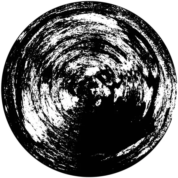 Круглый Рисунок Пятнами Чернил Текстура Гранжа — стоковый вектор