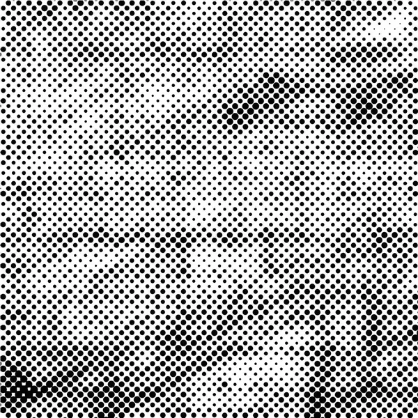 Grunge Medio Tono Negro Blanco Puntos Textura Fondo Textura Abstracta — Archivo Imágenes Vectoriales