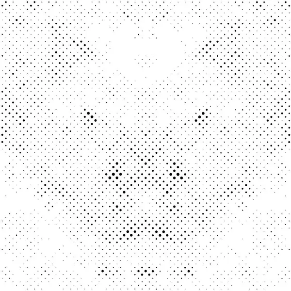 Monochrome Grunge Patroon Met Stip Cirkels Zwart Wit Abstracte Achtergrond — Stockvector