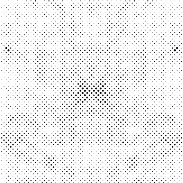 Монохромный Гранж Рисунок Точкой Кругами Черно Белый Абстрактный Фон — стоковый вектор