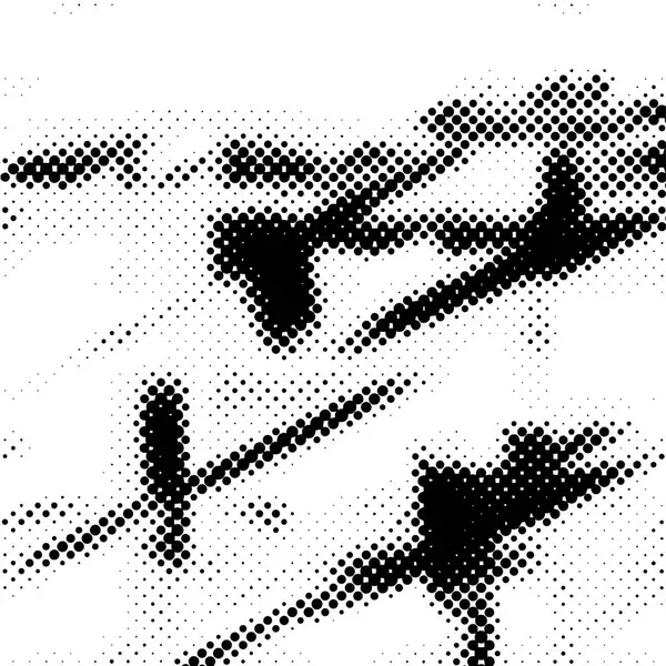 Monochromatyczny Wzór Grunge Kropką Kółkami Czarne Białe Abstrakcyjne Tło — Wektor stockowy