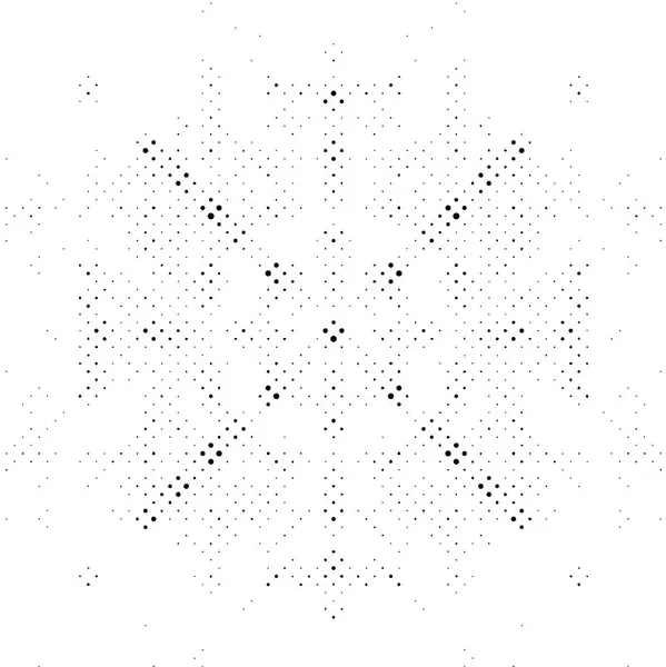 抽象的な黒と白の背景 ドットパターン 現代のグラウンジテクスチャ ベクターイラスト — ストックベクタ