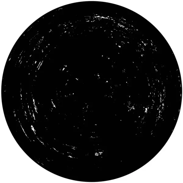 Абстрактная Черная Круглая Печать Белом Фоне Элемент Графического Дизайна Веб — стоковый вектор
